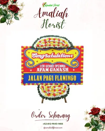 Bunga Papan Congratulation di Pasekan
